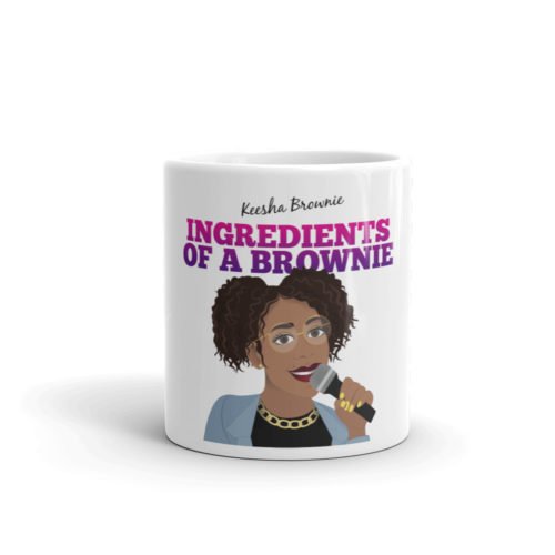 White glossy mug